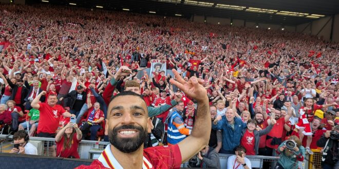 هزة أرضية في ليفربول بسبب محمد صلاح