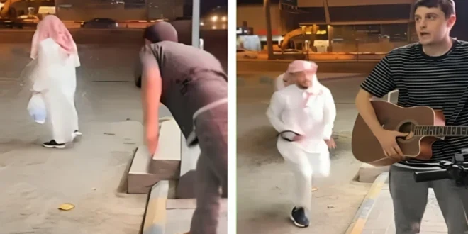 شاهد.. صانع محتوى يقذف مواطناً ببالون ماء ويثير غضبه عند محطة وقود بالرياض