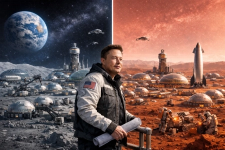 مدينة على القمر أولاً.. ماسك يعيد رسم خريطة الاستيطان البشري في الفضاء