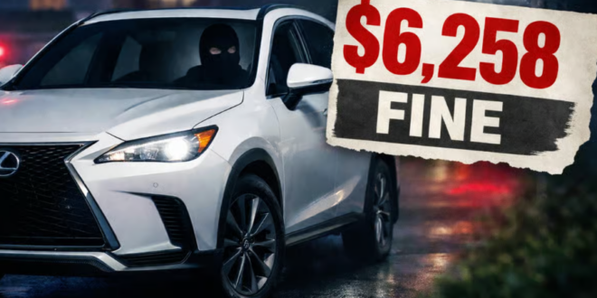 مخالفة لرجل سُرقت سيارته لأن اللصوص لم يضعوا حزام الأمان